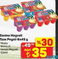 DANİNO MEYVELİ TAZE PEYNİR 6X45 G